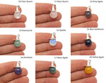 Halloween hat sphere gemstone pendant from GemstoneGO featuring a crystal charm with a Halloween-themed design.
