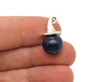 Halloween hat sphere gemstone pendant from GemstoneGO featuring a crystal gift with a festive Halloween theme and colorful gemstone accents.