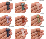 Colorful gemstone carving keychain featuring a 40mm crystal, perfect for meditation, chakra healing, and energy gifting.
