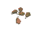 Unakite pine tree gemstone pendant from GemstoneGO, featuring a mini crystal pendant with intricate pine tree design.