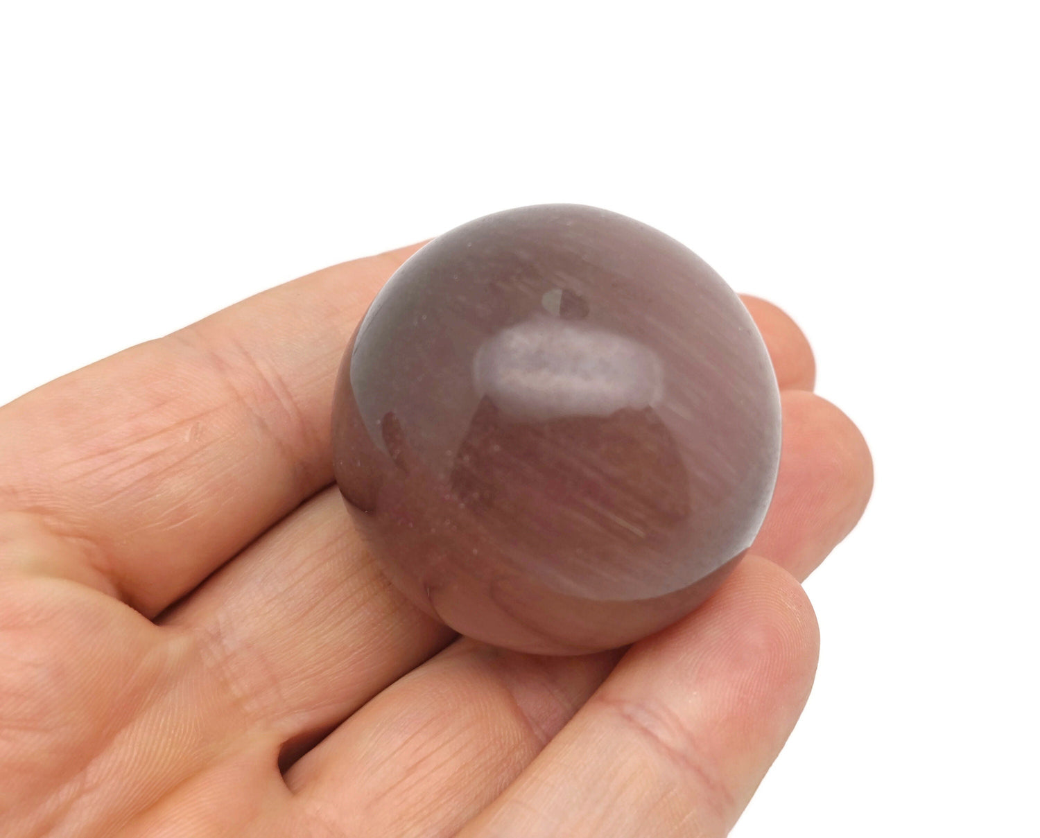 Purple Cats Eye Sphere - Crystal Ball - 40mm - BA1054