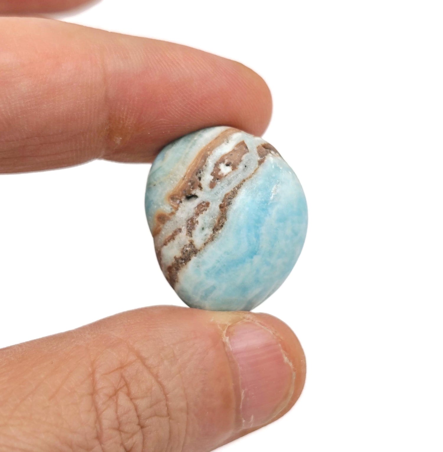 Blue Hemimorphite Tumbled Stone - TU1332