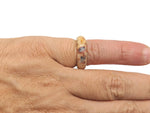 Crazy Lace Agate crystal ring by GemstoneGO featuring vibrant, swirling lace patterns in a stylish jewelry design.