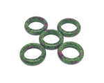 Ruby Zoisite crystal ring featuring a vibrant gemstone set in a silver band, crafted by GemstoneGO.