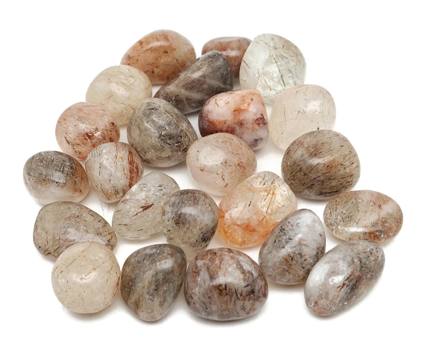 Gold Black Rutile Super Seven Tumbled Stone - TU1327