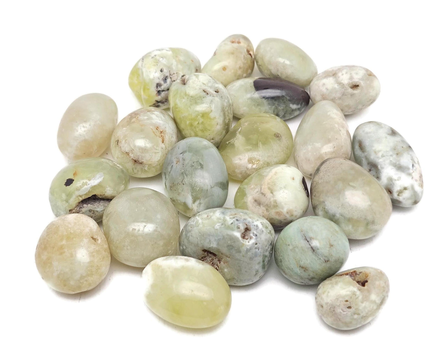 Australian Golden Prehnite Tumbled Stone - TU1328