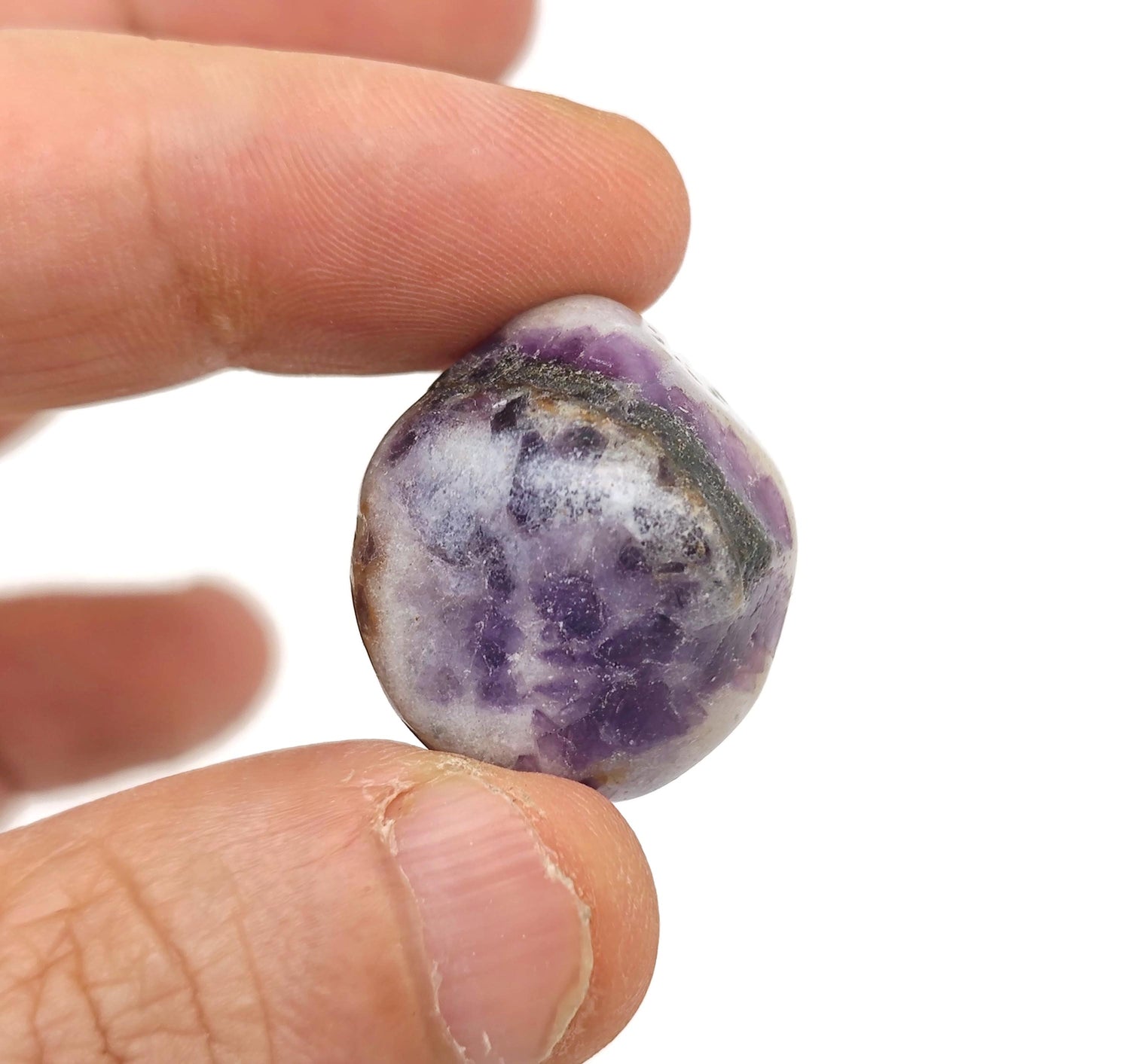 Purple Fluorite Root Tumbled Stone - TU1333