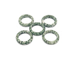 Green Dot Jade Crystal Ring featuring Qinghai jade, crafted by GemstoneGO, showcasing a smooth jade gemstone set in elegant jewelry style.
