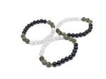 Handmade protection gemstone bracelet with colorful beads, designed for positive intentions and spiritual wellness.