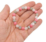 Handmade energy gemstone bracelet with colorful beads, designed as an intention bracelet by GemstoneGO.