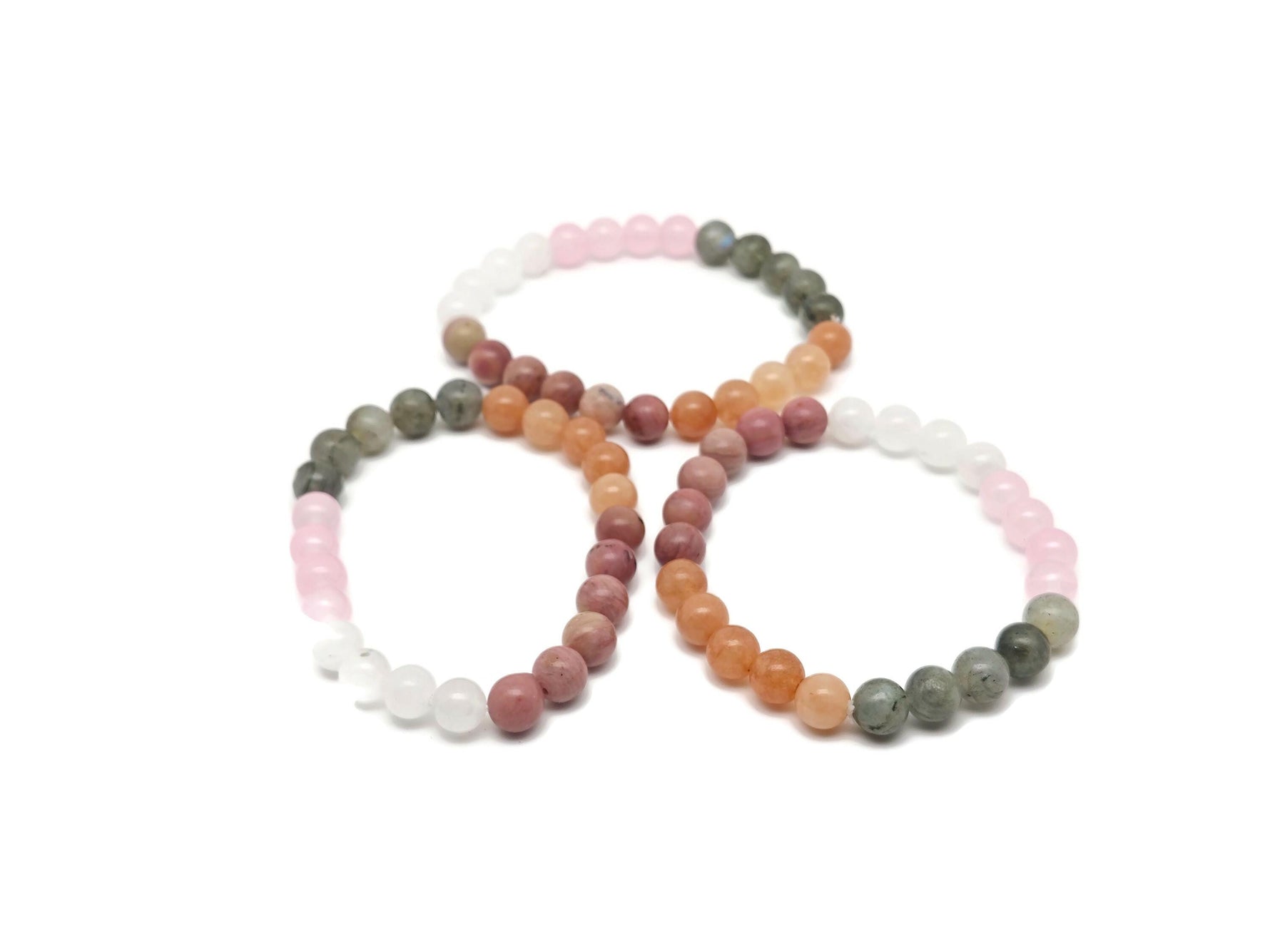 Handmade Power Gemstone Bracelet with assorted colorful stones from GemstoneGO, designed for positive intentions and style.