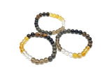 Handmade gemstone bracelet with colorful stones, designed as a road opener intention bracelet from GemstoneGO.