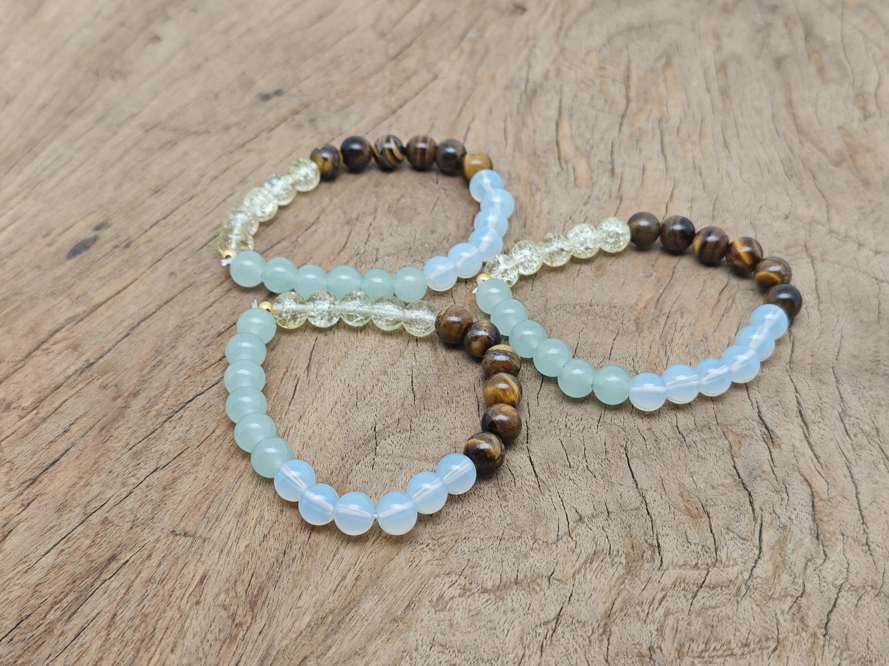 Handmade Lucky Wealth gemstone bracelet with colorful beads, designed for positive intention and prosperity by GemstoneGO.