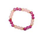 Handmade love gemstone bracelet with natural beads and adjustable cord from GemstoneGO, designed for intention and style.