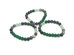 Handmade New Beginnings Gemstone Bracelet with colorful stones and adjustable cord, designed for intention and positivity.