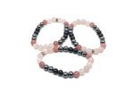 Handmade Dear Sister gemstone bracelet with colorful beads, featuring an adjustable closure and meaningful intention design.