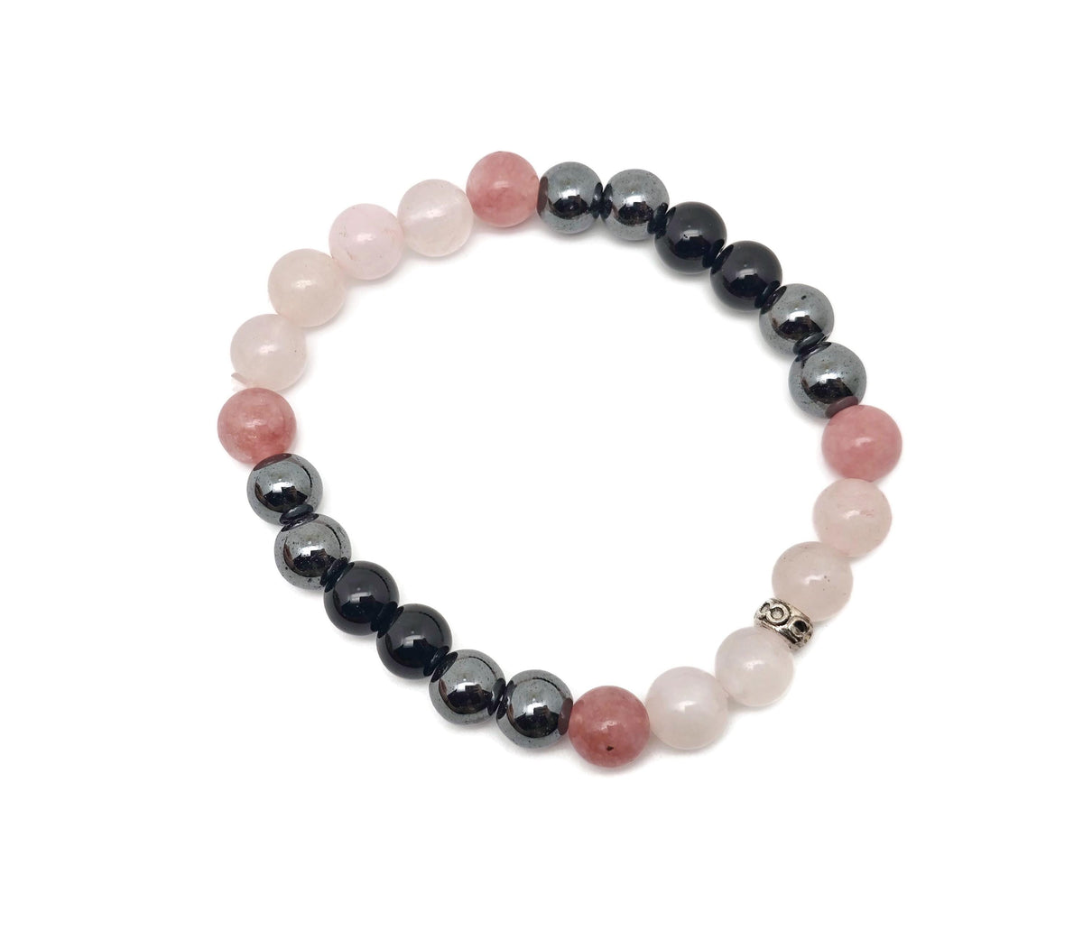 Handmade Dear Sister gemstone bracelet with colorful beads, designed as an intention bracelet by GemstoneGO.