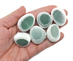 Aventurine seer tumbled river stone from GemstoneGO, smooth green gemstone with natural patterns and polished surface.