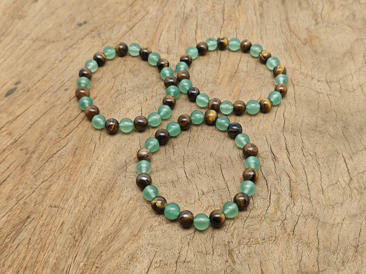 Handmade positive energy gemstone bracelet with colorful beads, designed for intention and spiritual wellness by GemstoneGO.