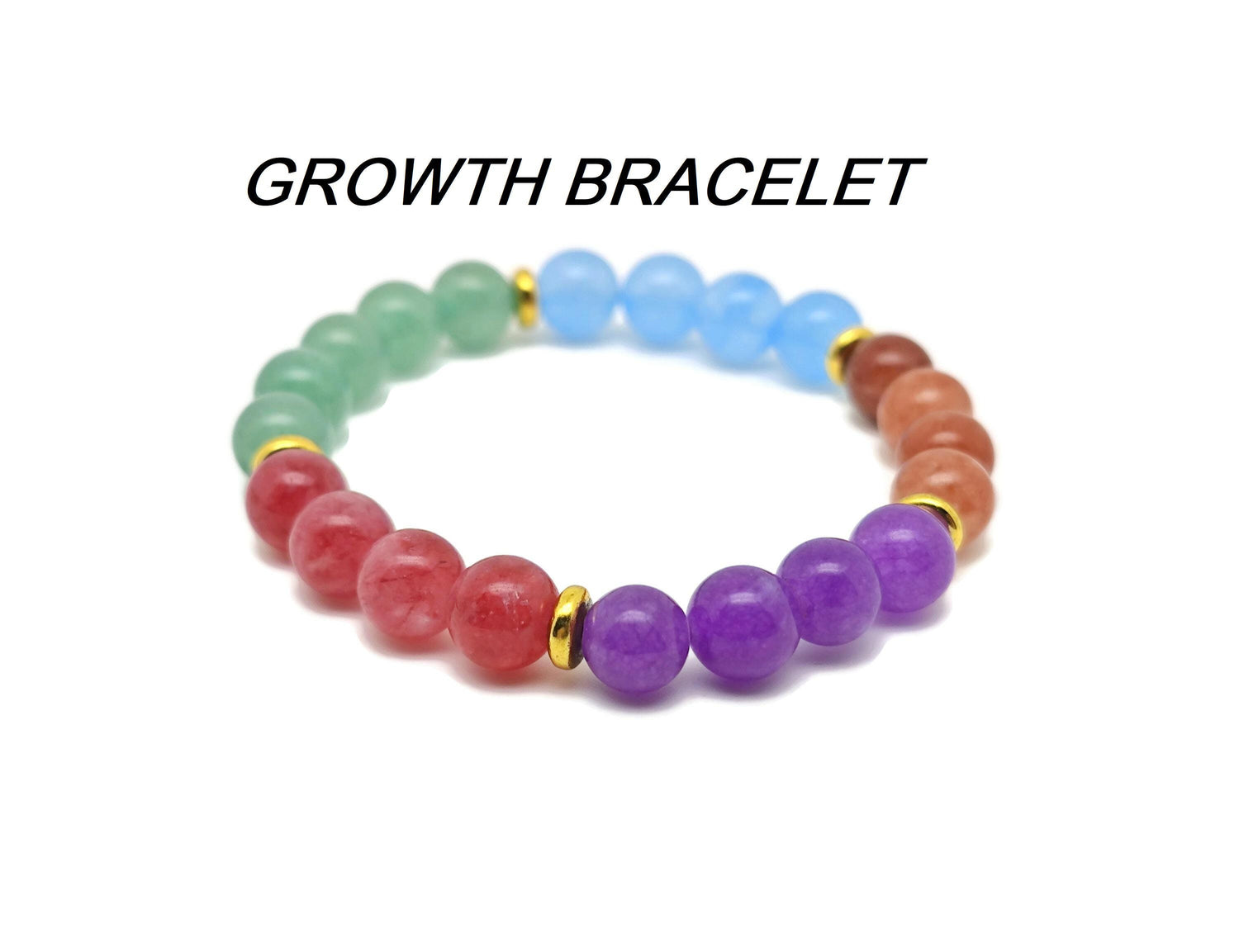 Growth Gemstone Bracelet - Handmade Bracelet - Intention Bracelet - YY1048