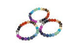 Handmade Fearless Gemstone Bracelet by GemstoneGO featuring vibrant, polished gemstones on a durable string for positive intentions.