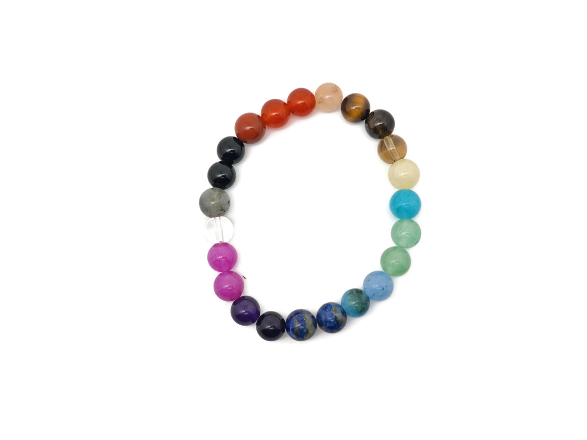 Handmade Fearless Gemstone Bracelet with colorful stones, designed for intention and empowerment by GemstoneGO.
