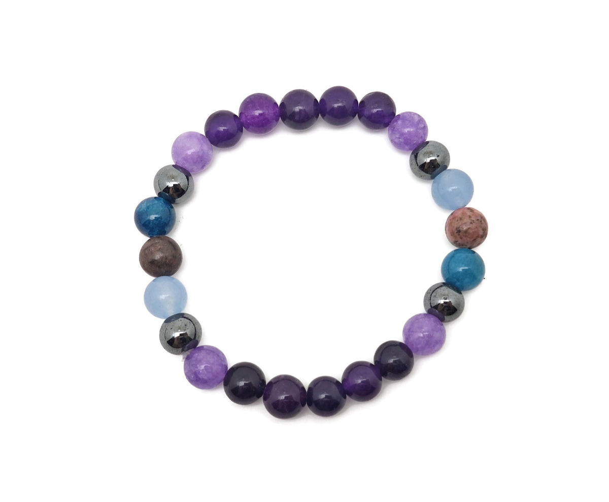 Handmade Heal gemstone bracelet with colorful stones, designed for positive intentions, by GemstoneGO.