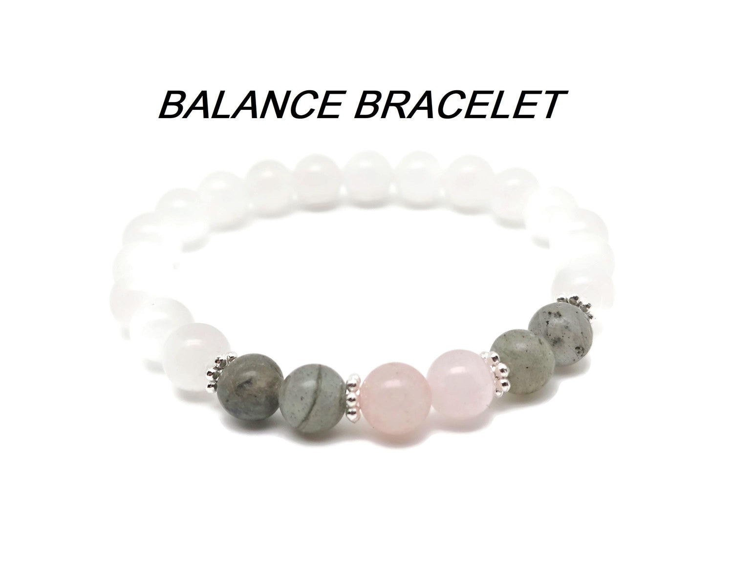 Balance Gemstone Bracelet - Handmade Bracelet - Intention Bracelet - YY1026