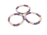 Handmade Dear Mom gemstone bracelet with colorful beads, adjustable jewelry featuring natural stones for special occasions.