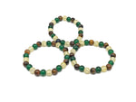 Handmade gemstone bracelet with colorful beads and charm, designed for self-esteem and positive intentions by GemstoneGO.