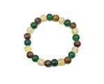 Handmade gemstone bracelet with colorful beads, featuring a charm, designed for self-esteem and positive intentions by GemstoneGO.