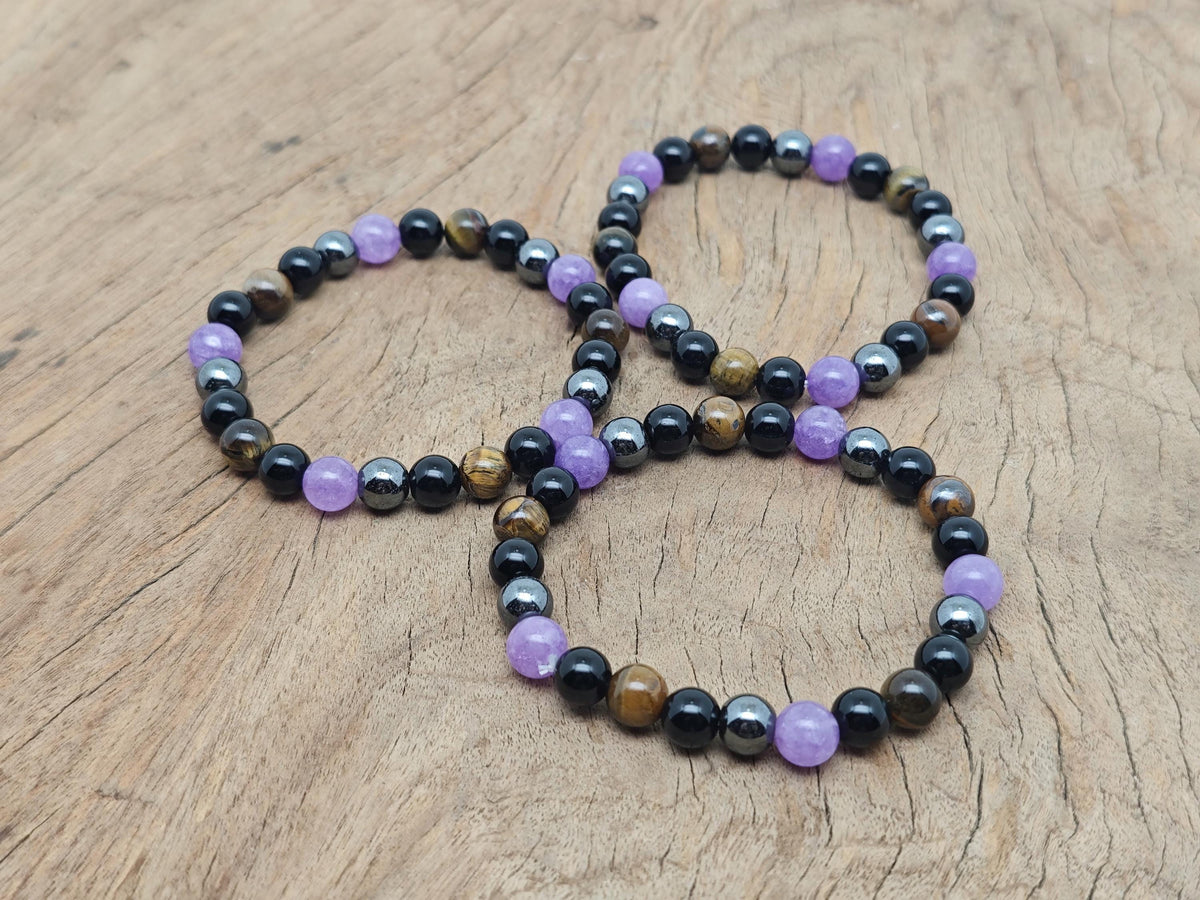 Handmade Dear Friend gemstone bracelet with colorful beads and silver accents, designed for intention and meaningful gifting.