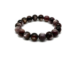 Lepidolite beaded crystal bracelet for men and women with stretchy design, ideal for crystal healing and stylish accessory.