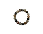 Stretchy quartz beaded crystal bracelet for men and women with healing properties, featuring polished gemstone beads.