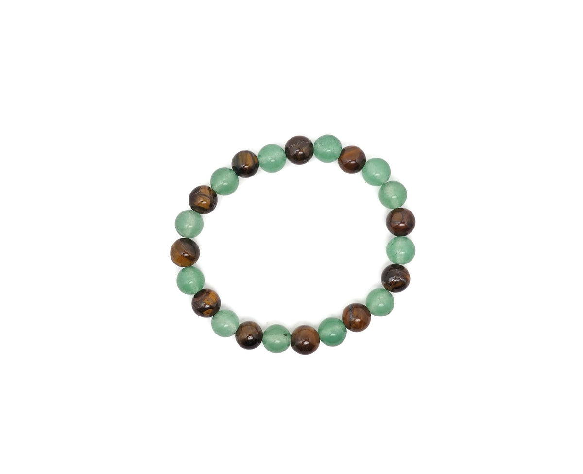 Handmade positive energy gemstone bracelet with colorful beads, designed as an intention jewelry piece by GemstoneGO.