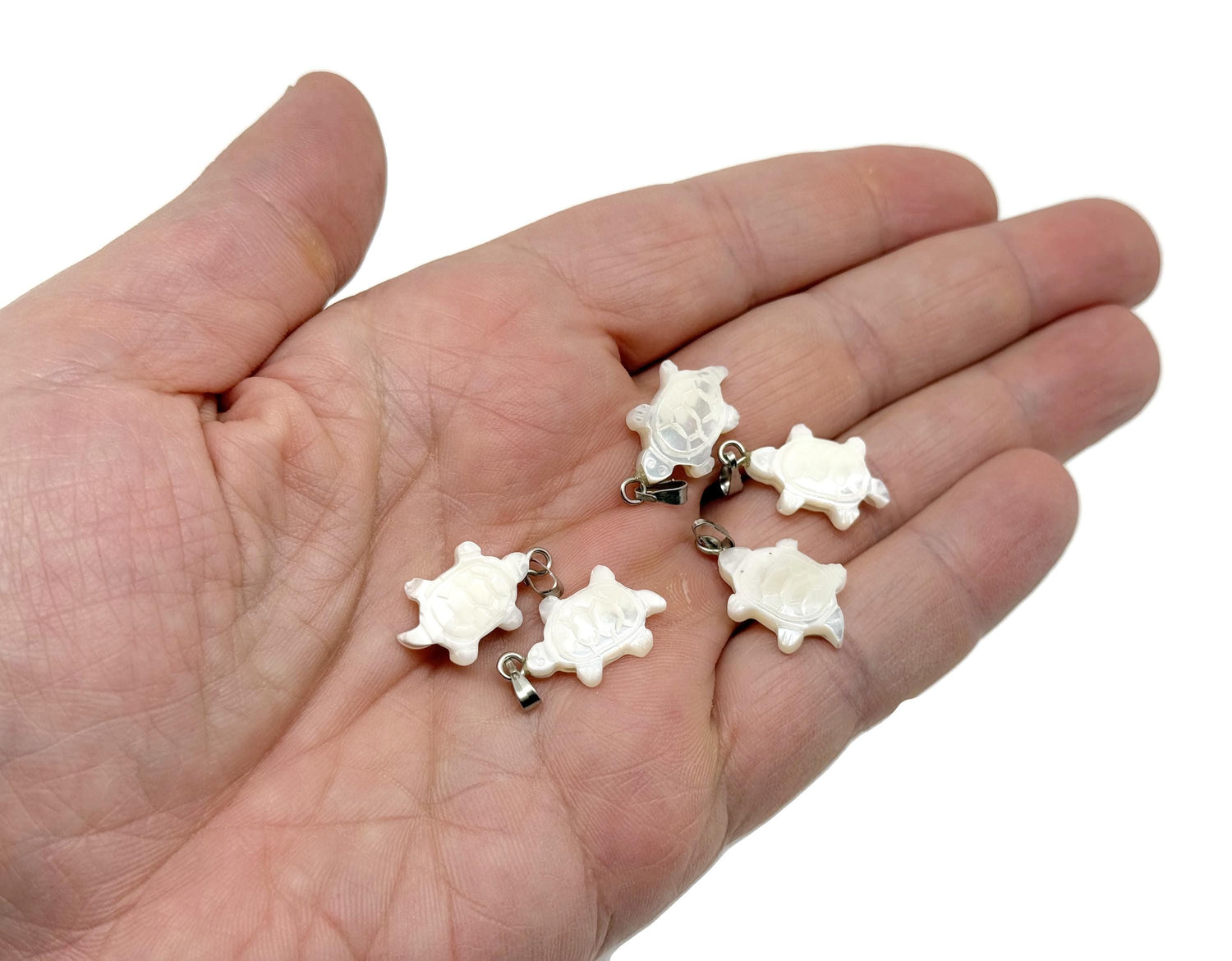 Natural Pearl Tortoise Pendant - Sea Shell Pendant - Gemstone Pendant - NC1700