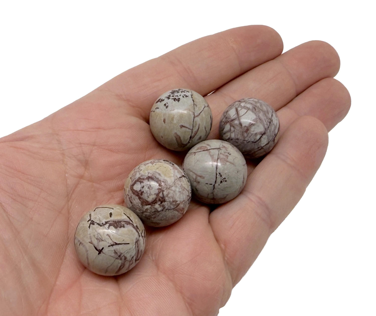 Grass Flower Jasper Sphere Gemstone - Crystal Ball - 20mm - SP1069