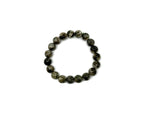 Green Lepidolite beaded crystal bracelet for men and women, featuring stretchy design and gemstone healing properties.