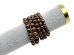 Bronzite beaded crystal bracelet for men and women, featuring stretch design and healing properties, by GemstoneGO.