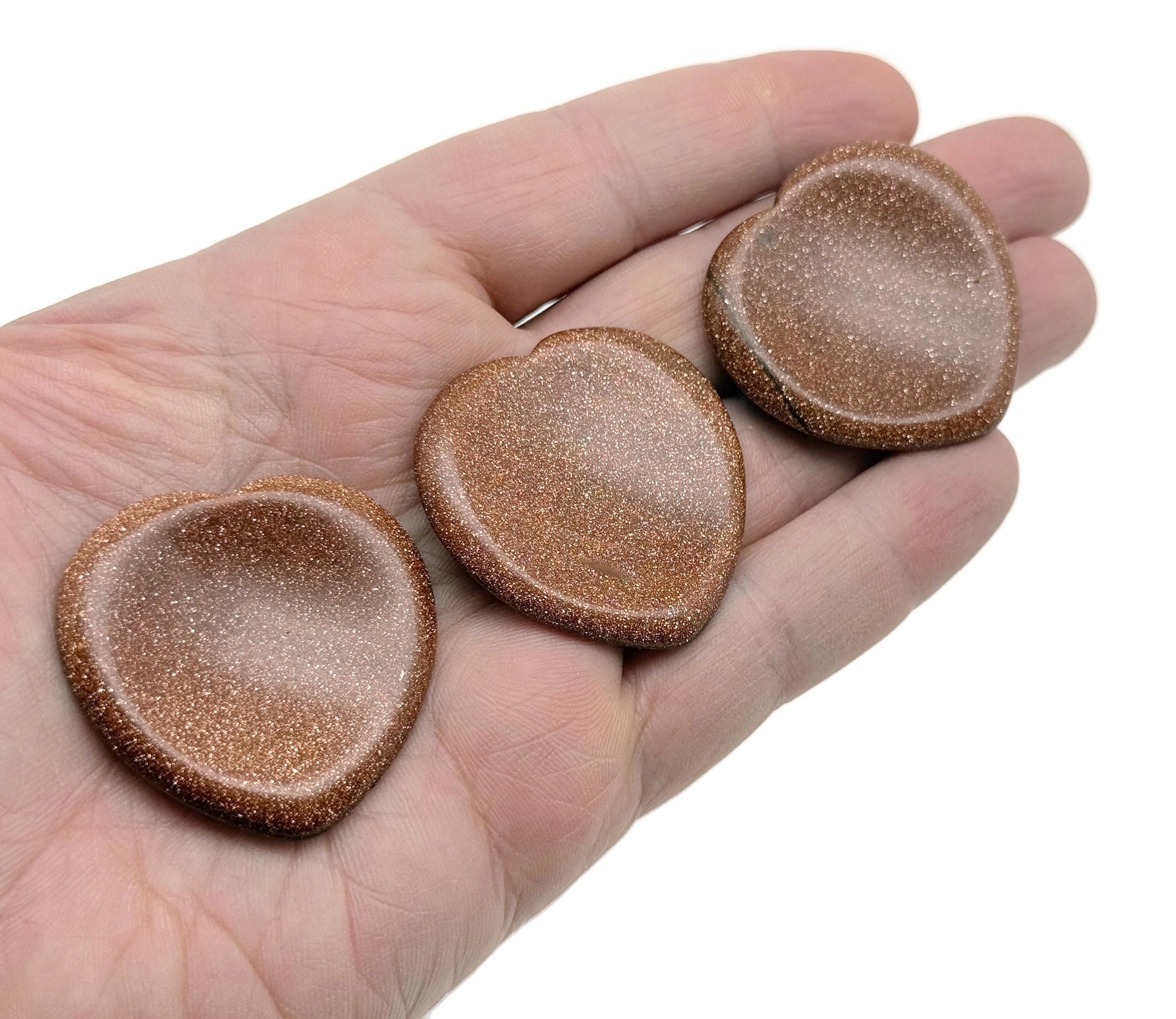 Natural Crystal Worry Stone by GemstoneGO, soothing heart chakra crystal for stress relief and relaxation, perfect for travel.