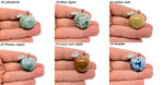 Hand-carved 25mm Apple Crystal gemstone for home decor and energy enhancement, featuring colorful mixed stone design by GemstoneGO.