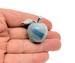 Hand-carved Apple-shaped crystal from GemstoneGO, 25mm energy gemstone for home decor and positive energy.