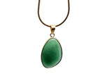 Dainty gemstone pendant with gold and silver crystals, featuring a birthstone charm, ideal for jewelry DIY and charm collection.