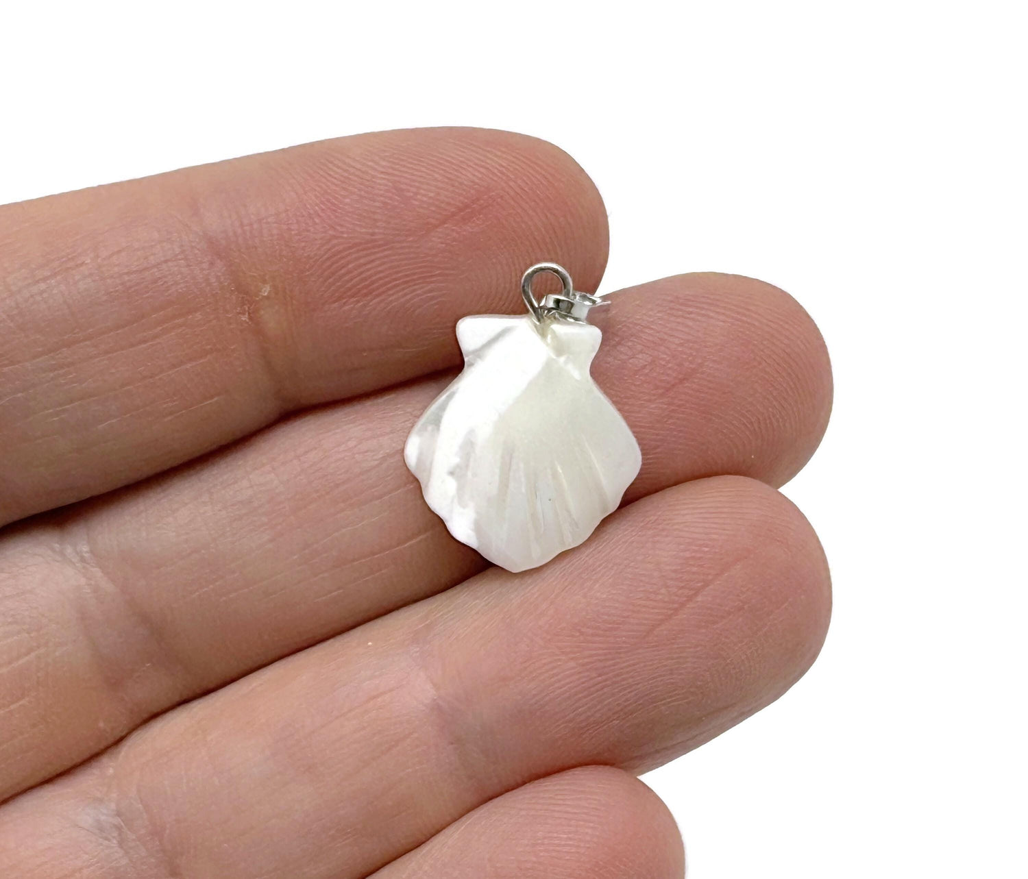 Natural Pearl Shell Pendant - Sea Shell Pendant - Gemstone Pendant - NC1703