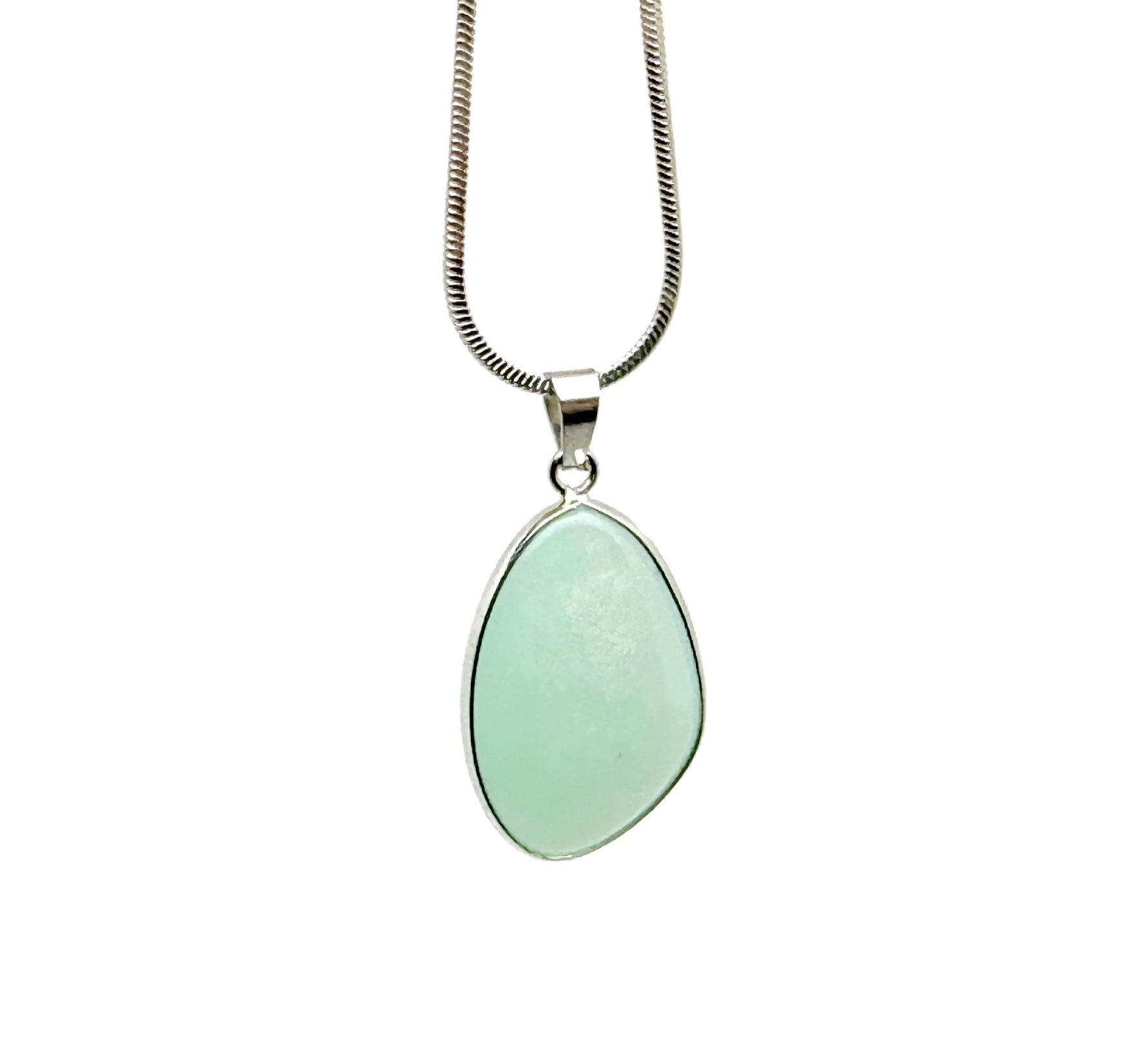 Dainty Amazonite silver gemstone pendant with silver charm, ideal for DIY jewelry making, by GemstoneGO.