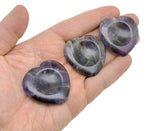 Amethyst heart worry stone from GemstoneGO, a soothing crystal with a polished purple heart shape for stress relief and meditation.