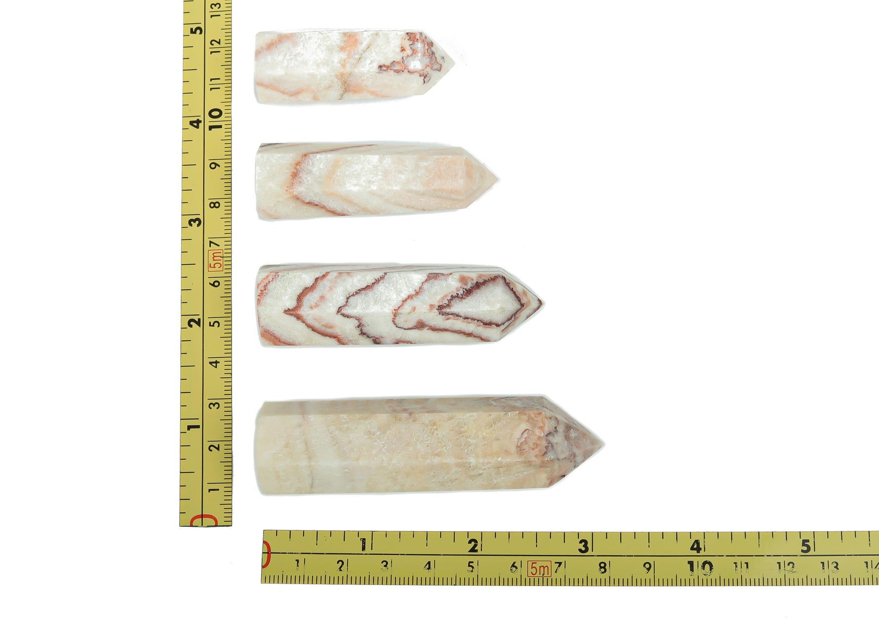 Dali Jasper obelisk tower crystal from GemstoneGO, featuring rich pork stone patterns and a polished finish for decorative display.