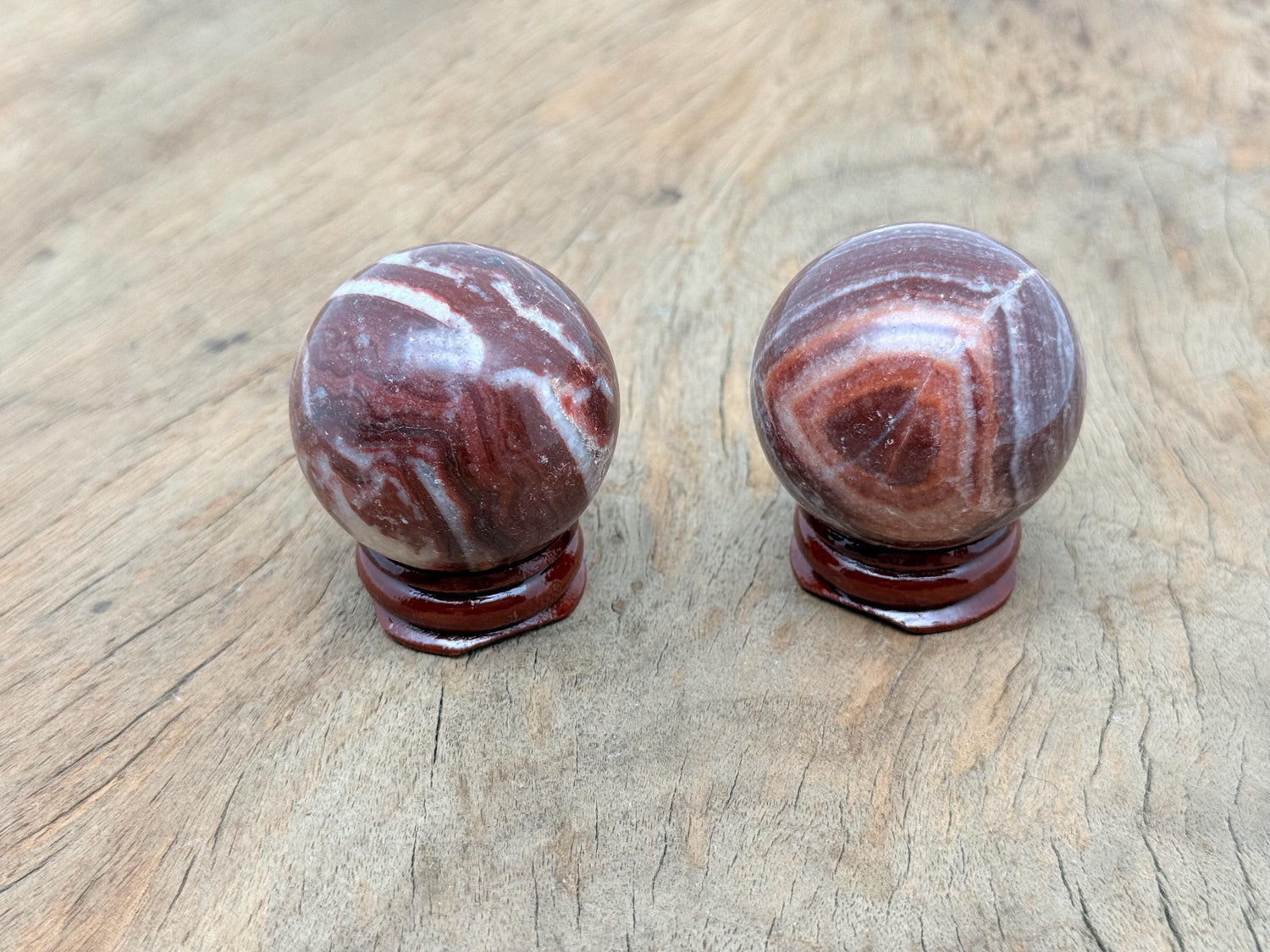 Dali Jasper Sphere Gemstone - Pork Stone Crystal Ball - 40-50mm - BA1059