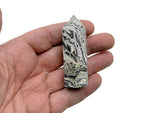 Picasso Jasper obelisk tower crystal from GemstoneGO, showcasing colorful natural stone with intricate patterns and polished surface.