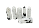 Rainbow Moonstone obelisk tower crystal from GemstoneGO, showcasing a luminous, polished gemstone with natural rainbow shimmer.